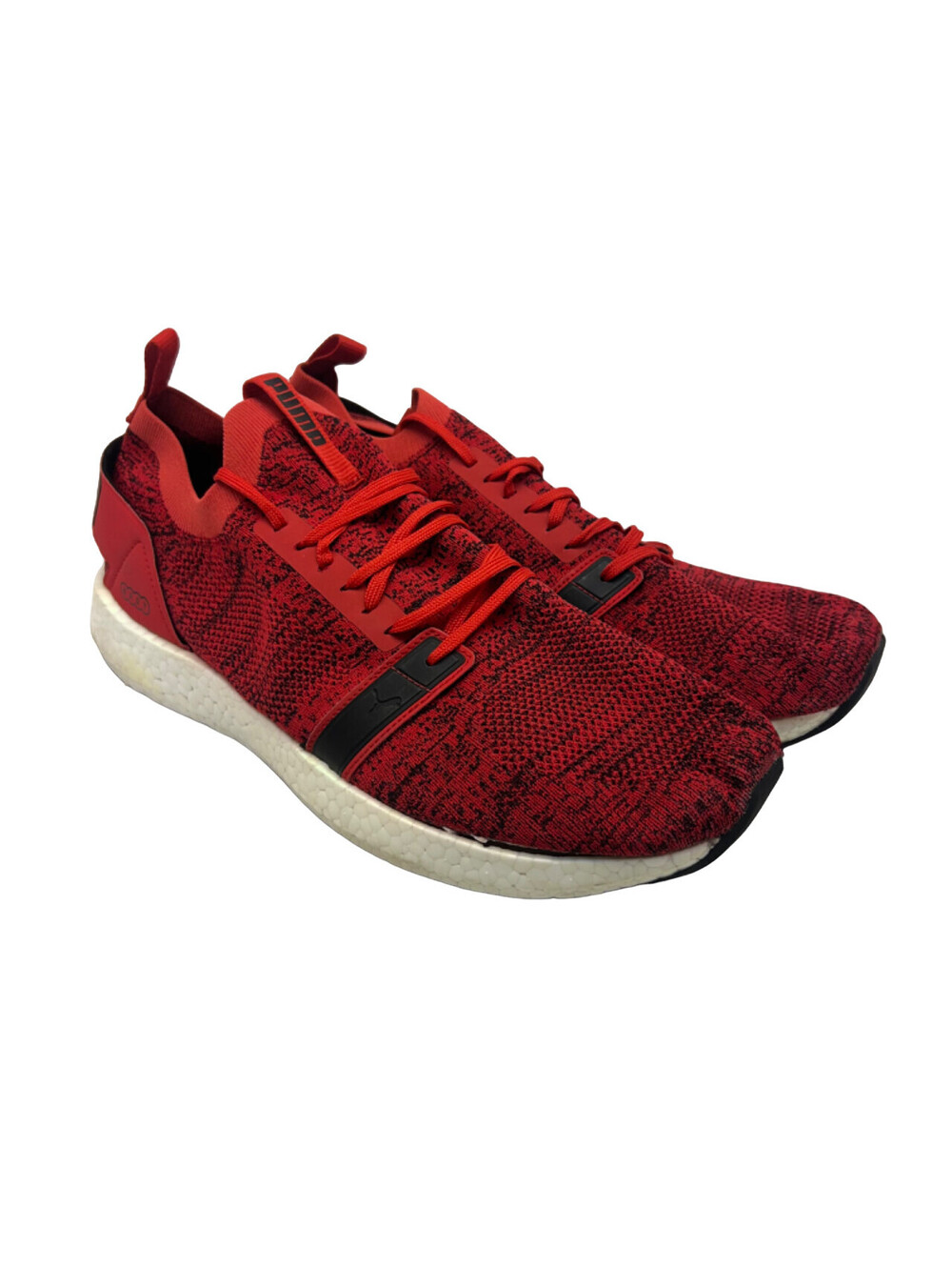 PUMA Men's NRGY NEKO ENGINEER KNIT Running Shoes Red/Black Size 14M